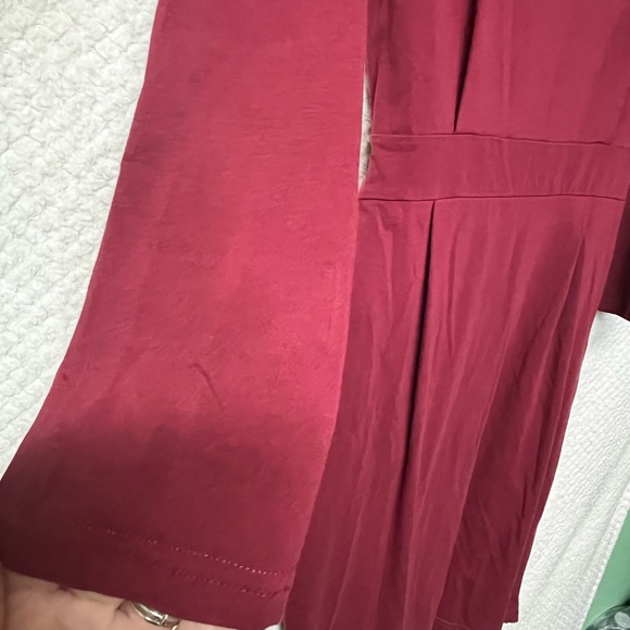 Pretty Garden Womens Dress Fitted Style Chic Burgundy Mini Dress Pockets Medium - Picture 7 of 7